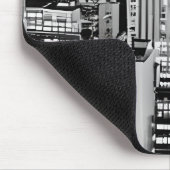 New Yorker Stadtbild in Schwarz und Weiß Mousepad (Ecke)
