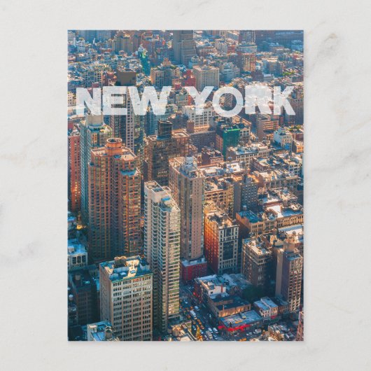 New Yorker Stadtbild Postkarte (Vorderseite)