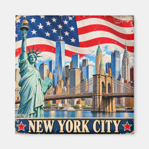 New Yorker Stadtbild Souvenir Magnet