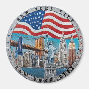 New Yorker Stadtbild Souvenir Magnet
