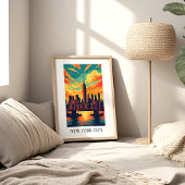 New Yorker Stadtbildplakat Poster