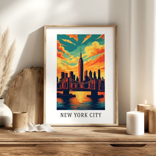 New Yorker Stadtbildplakat Poster