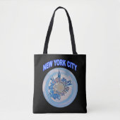 New Yorker Stadthimmel Manhattan Tasche (Vorderseite)