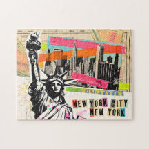 New Yorker Stadtlandschaft Reise Magazin Pop Art C