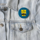 New Yorker Stadtsilhouette Bronx Queens Manhattan Button (Beispiel)
