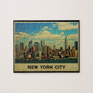 New Yorker Stadtsilhouette Puzzle