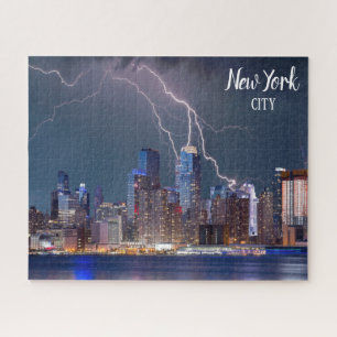 New Yorker Stadtsilhouette Puzzle Blitz