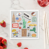 New Yorker Stadtsymbole Serviette (Beispiel)