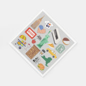 New Yorker Stadtsymbole Serviette (Ecke)