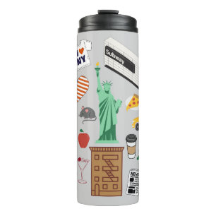 New Yorker Stadtsymbole Thermosbecher