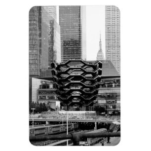 New Yorker Straße in Monochrom Magnet