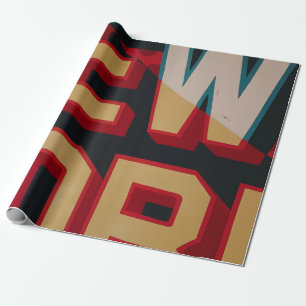 New Yorker Text Geschenkpapier