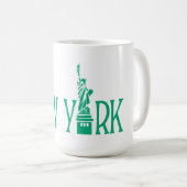 New Yorker Text-Tasse Kaffeetasse (VorderseiteRechts)