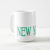 New Yorker Text-Tasse Kaffeetasse (Vorderseite Links)