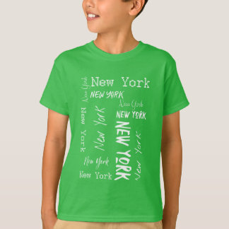 New Yorker Typografie Hoodie T-Shirt