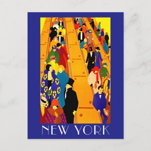 New Yorker U-Bahn Postkarte (Vorderseite)