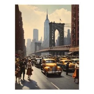 New Yorker Vintage-Poster Fotodruck