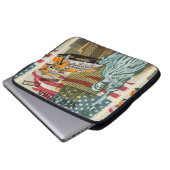 New Yorker Vintage-Poster. Laptopschutzhülle (Vorne Knopf)