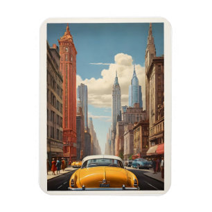 New Yorker Vintage-Poster Magnet