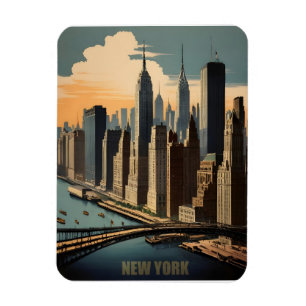 New Yorker Vintage-Poster Magnet
