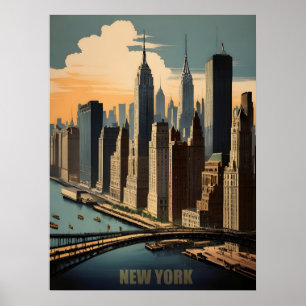 New Yorker Vintage-Poster Poster