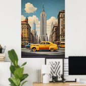 New Yorker Vintage-Poster Poster (Heimbüro)