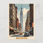 New Yorker Vintage-Poster Postkarte (Vorderseite)