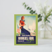 New Yorker Vintage Postkarte (Stehend Vorderseite)