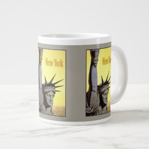 New Yorker Vintage-Reiseposter-Tassen Jumbo-Tasse