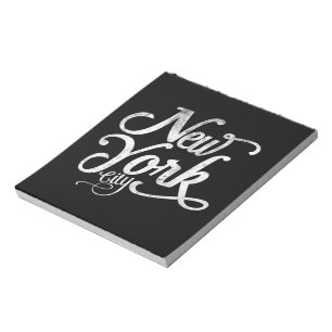 New Yorker Vintage-Typografie Notizblock