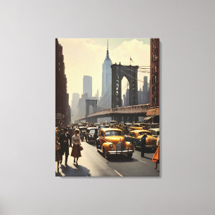 New Yorker Vintageplakat Leinwanddruck
