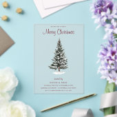 New Yorker Weihnachten: Trendy Winter Modern Party Acryleinladungen (In Situ (Hochzeit))