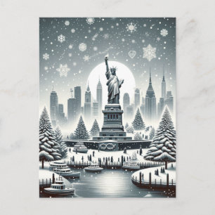 New Yorker Weihnachtseleganz. Anpassbare Karte