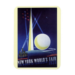 New Yorker Weltausstellung 1939, Vintage Reise Magnet