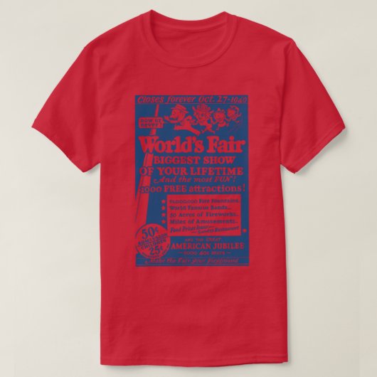 New Yorker Weltmesse 1940 T-Shirt (Design vorne)