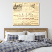 New Yorker Werbung Leinwanddruck (Insitu (Schlafzimmer))