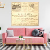 New Yorker Werbung Leinwanddruck (Insitu (Wohnzimmer))
