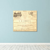 New Yorker Werbung Leinwanddruck (Insitu (Holzboden))