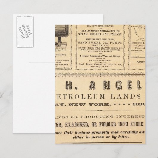 New Yorker Werbung Postkarte (Vorne/Hinten)