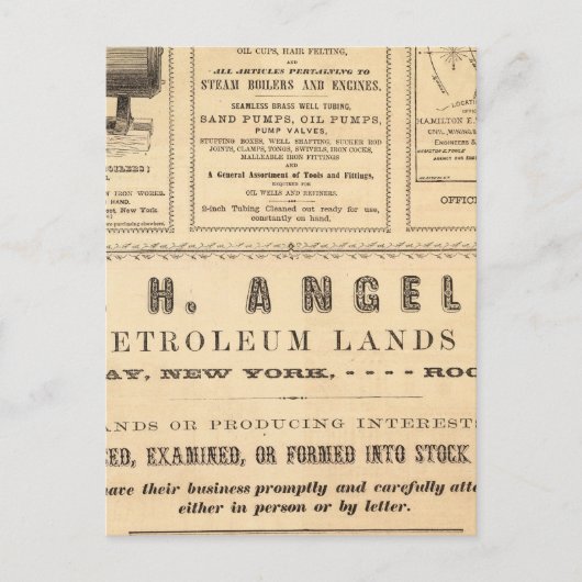 New Yorker Werbung Postkarte (Vorderseite)