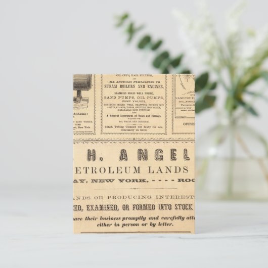 New Yorker Werbung Postkarte (Stehend Vorderseite)