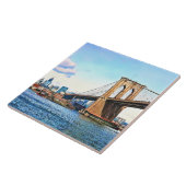 New Yorker Widerlager der Brooklyn Bridge Fliese (Seite)