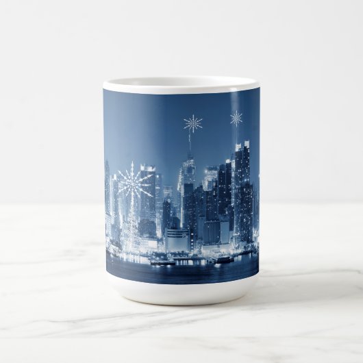 New Yorker Winterpanoramalage Kaffeetasse (Mittel)