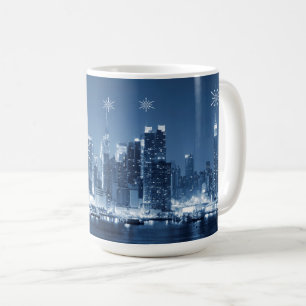 New Yorker Winterpanoramalage Kaffeetasse