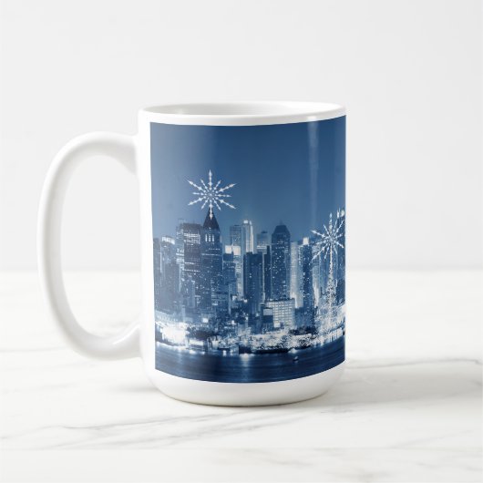 New Yorker Winterpanoramalage Kaffeetasse (Links)