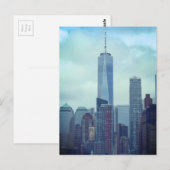 New Yorker Wolkenkratzer Postkarte (Vorne/Hinten)