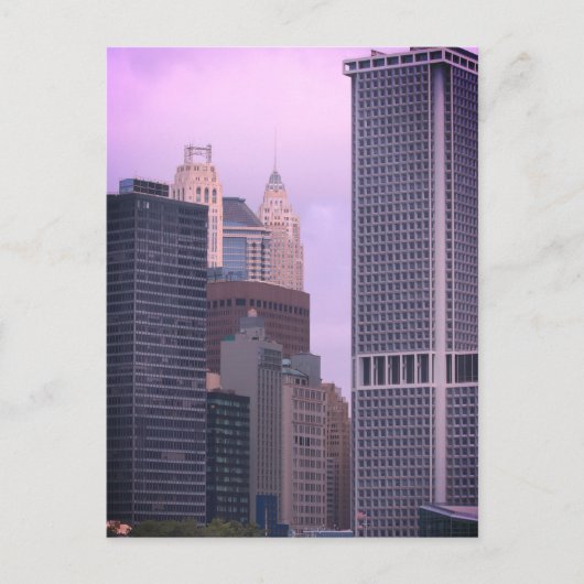 New Yorker Wolkenkratzer Postkarte (Vorderseite)