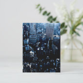 New Yorker Wolkenkratzer Postkarte (Stehend Vorderseite)