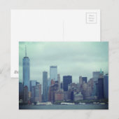 New Yorker Wolkenkratzer Postkarte (Vorne/Hinten)