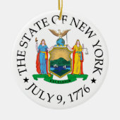 New Yorker Zeichen Keramik Ornament (Vorne)